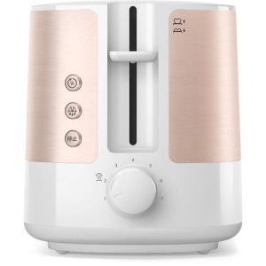 Philips Prajitor de paine Viva Collection HD2638/11, 1050W, Alb/Roz