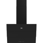 Hota Beko decorativa BHCA69642BH, Putere de absorbtie 600 m3/h, 3 trepte de viteza, Auto Shut Down, Touch Control, Iluminare LED, 60 cm, Negru