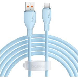 Baseus Pudding, USB Male la USB-C Male, 100 W, 2 m, Blue