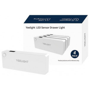Yeelight set 4 bucati senzori iluminare sertar LED, Lumina calda, 0.15W
