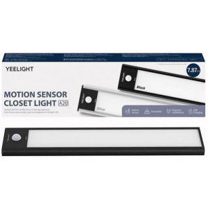 Yeelight Lampa LED cu senzor miscare pentru dulap A20, Black, 20 cm lungime