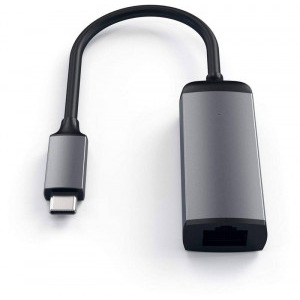 Satechi 1x USB-C Male - 1x RJ45 Female, gri