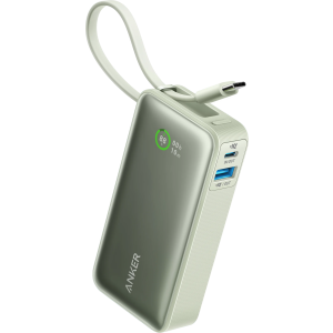 Baterie externa Anker Nano 545, 10000 mAh, 1x USB, 1x USB-C, 30W, Green