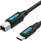 Cablu periferice Vention USB-C 2.0 Male - USB 2.0 Male tip B, 1.5m, negru