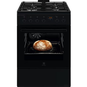 Electrolux LKK660220K, Mixt, 4 arzatoare, Sistem de siguranta, Aprindere integrata, SteamBake, AirFry, AquaClean, Clasa A, 60 cm, Negru