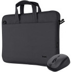 Trust Geanta notebook 16 inch Bologna Black + Mouse Wireless