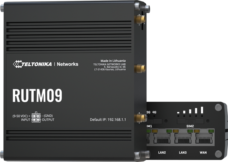 Router wireless Teltonika Gigabit RUTM09 4G LTE