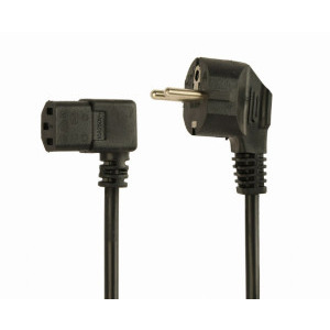 Cablu componente Gembird Schuko Male - IEC 320 C13 Female, 1.5m, negru