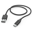 Cablu de date / adaptor Hama USB Male la USB-C Male, 1 m, Black