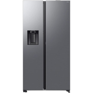 Frigider Side By Side Samsung RS80F67KCTEO, 634 L, Clasa C, Full No Frost, Digital Inverter, Twin Cooling, SmartThings, Dozator de apa & gheata, Control electronic, 178 cm, Inox