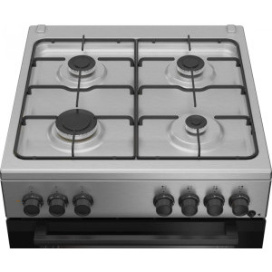 Beko FBSE62120XD, Mixt, 4 arzatoare, Sistem de siguranta, Aprindere integrata, SteamShine Cleaning, Grill, 60 cm, Inox