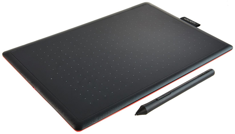 Tableta grafica WACOM One, Small, negru-rosu