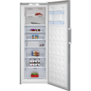 Beko Congelator RFNE448E41XB, 404 L, Clasa E, No Frost, Display LED, 191 cm, Argintiu
