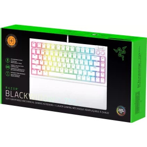 Razer BlackWidow V4 75% White Orange Tactile Gen-3 Switch Mecanica