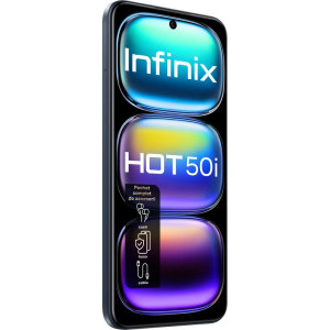 INFINIX HOT 50i, 128GB, 4GB RAM, Dual SIM, 4G, Tri-Camera, Sleek Black