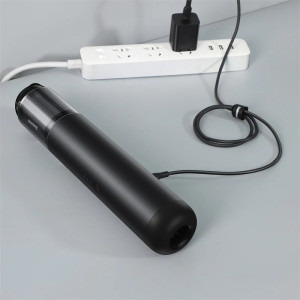 Baseus de mana A3, putere aspirare 15000 pa, filtru HEPA, acumulator 4x2000mAh, Black + cablu Type-C la USB, 135W, 0.07L, Negru