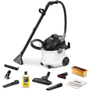 Aspirator Karcher SE 6 Signature Line, Aparat de curatat cu extractie, 1000W, 4L, Alb/Negru