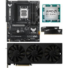 Startup Kit AMD Ryzen 7 9800X3D 4.7GHz + ASUS TUF GAMING B850-PLUS WIFI + Radeon RX 9070 XT 16GB + 32GB DDR5