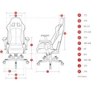 DXRacer King, albastru
