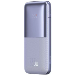 Baseus Bipow Pro 10000 mAh, 2x USB, 1x USB-C, 22.5W Purple cablu USB la USB-C inclus
