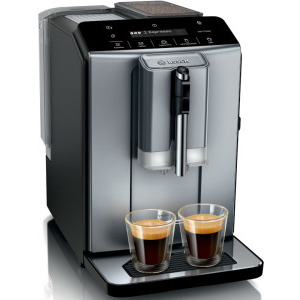 Espressor de cafea Bosch automat Seria 2 TIE20504, 1300W, 15bar, 1.4L, Negru/Inox