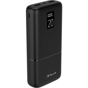 Baterie externa Tellur PD202 Boost Pro 20000 mAh 2x USB QC3.0 22.5W + PD 20W USB-C, Black