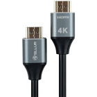 Cablu video Tellur HDMI Male - HDMI Male, v2.0, 1.5m, Ethernet, negru