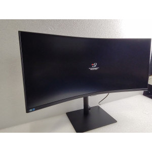 Monitor LED Samsung ViewFinity S6 LS34C652UAUXEN Curbat 34 inch UWQHD VA 5 ms 100 Hz KVM USB-C HDR FreeSync